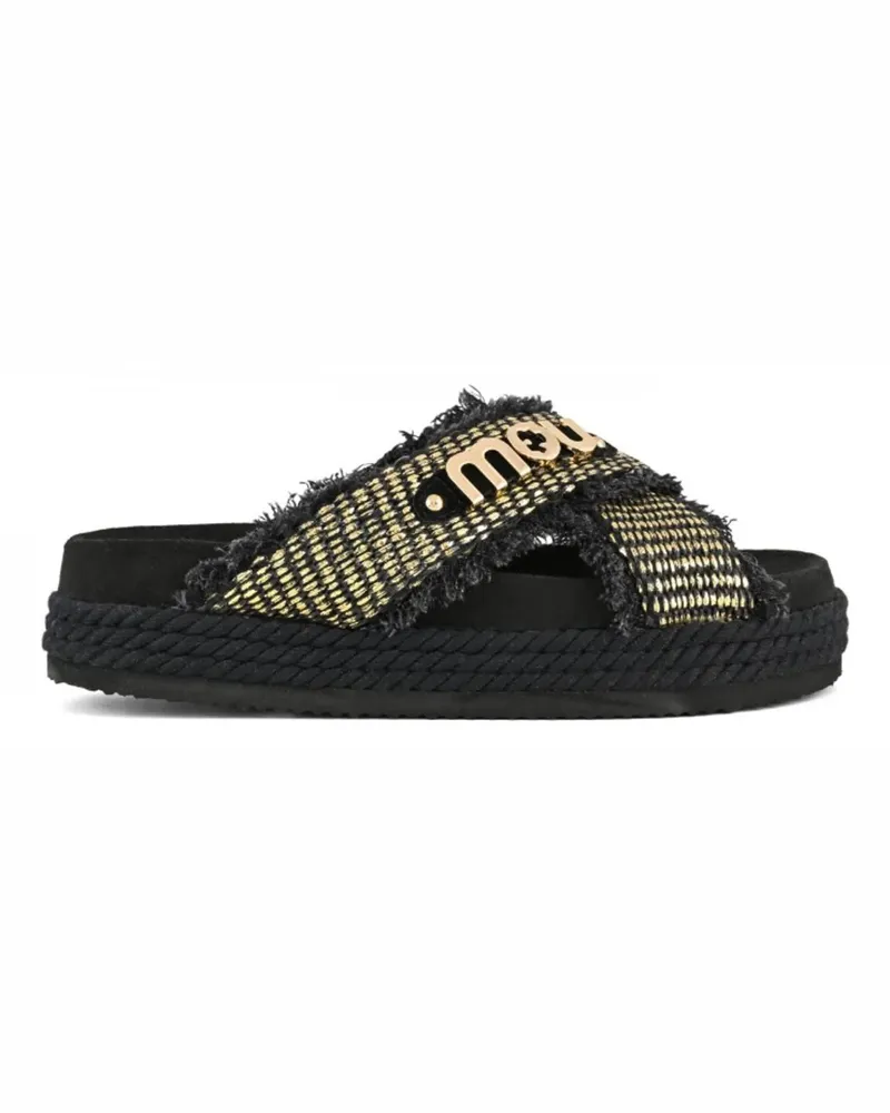 Mou Sandalen Sandals Black schwarz Schwarz