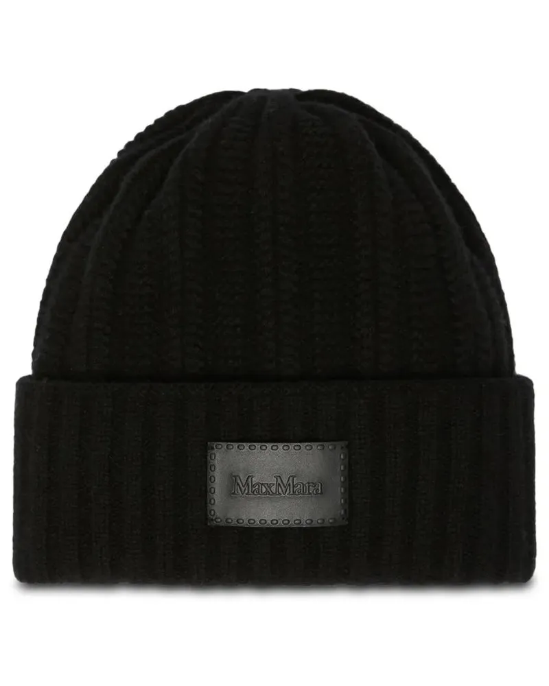 Max Mara Caps & Mützen Cashmere Hat With Rounded Crown And Modest Brim schwarz Schwarz