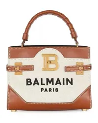 Balmain Crossbody Bags B-Buzz 22 Top Handle Bag Beige