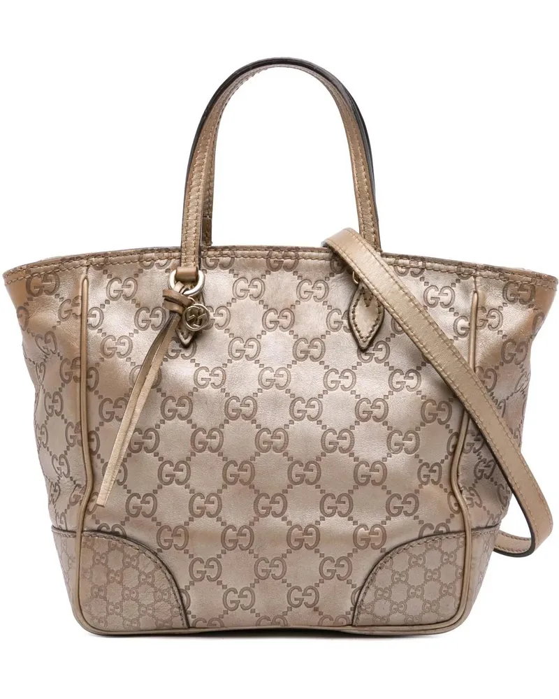 Gucci Hobo Bags Small ssima Bree Satchel goldfarben Gold