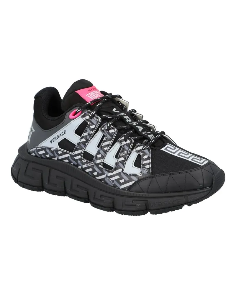 Versace Low-Top Sneaker Trigreca 'La Greca - Black Pink' schwarz Schwarz