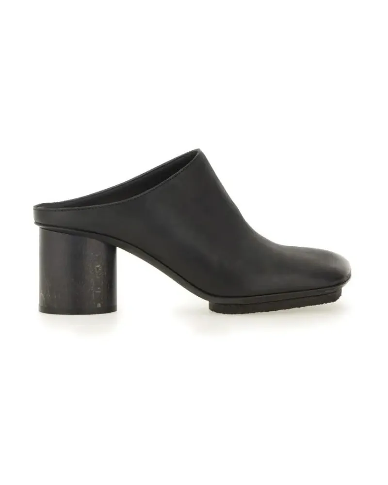 Uma Wang Slipper & Pantoletten Stone Mule schwarz Schwarz