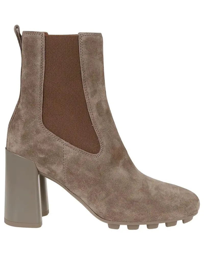 Hogan Stiefel H695 Suede Chelsea Boots braun Braun