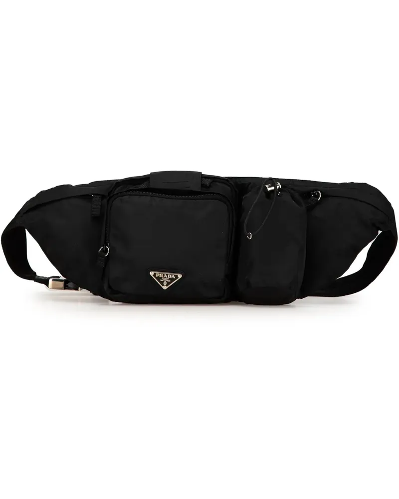 Prada Bauchtaschen Tessuto Multi Pocket Belt Bag schwarz Schwarz