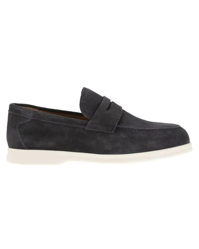 Doucal´s Loafer Penny - Suede Moccasin blau Blau