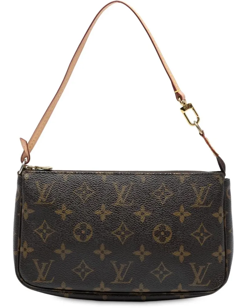 Louis Vuitton Hobo Bags Monogram Pochette Accessoires braun Braun