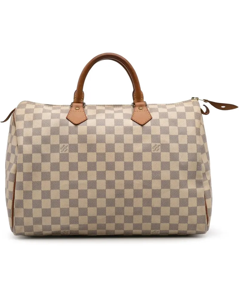 Louis Vuitton Crossbody Bags Damier Azur Speedy 35 weiß Weiß