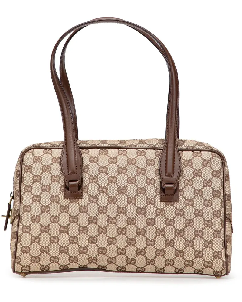 Gucci Hobo Bags GG Canvas Shoulder Bag braun Braun