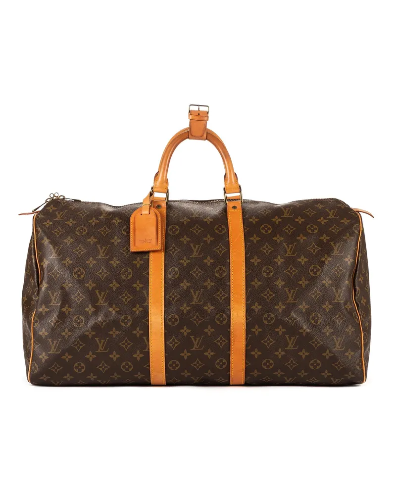 Louis Vuitton Crossbody Bags Keepall 55 braun Braun
