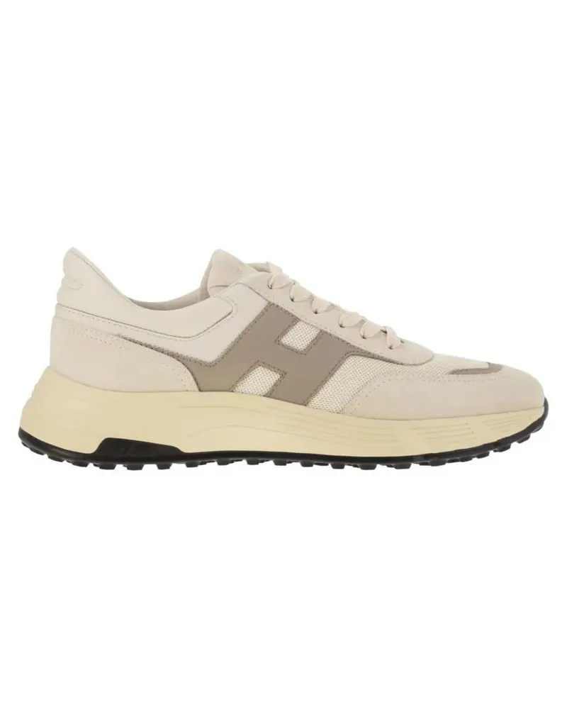 Hogan Low-Top Sneaker Dynamic Urban Trainers With Oblique H Detail beige Beige