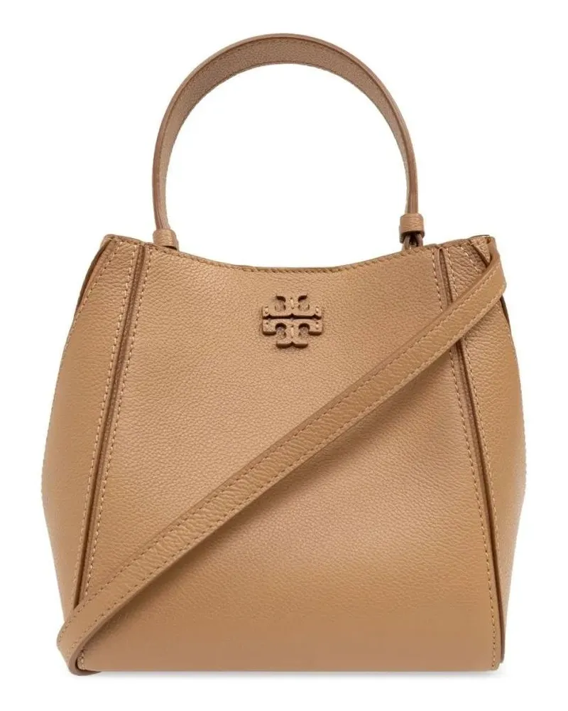 Tory Burch Hobo Bags Camel Brown Calf Leather Grained Bag beige Beige
