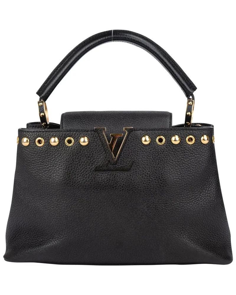 Louis Vuitton Crossbody Bags  Noir Taurillon Pins Capucines PM Han schwarz Schwarz