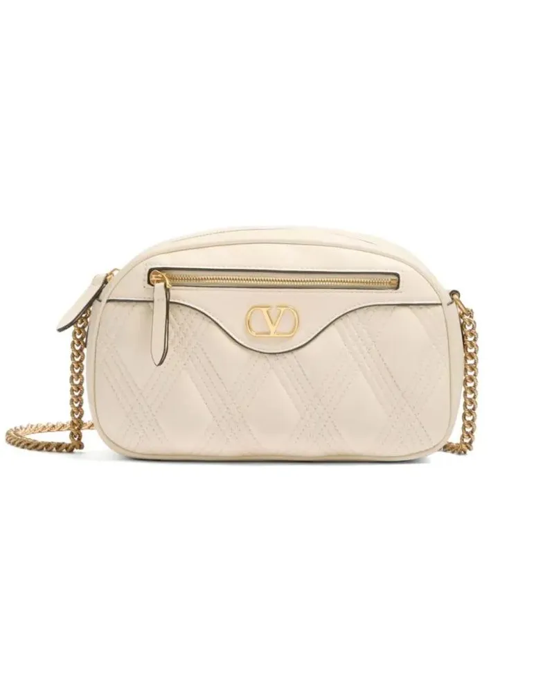 Valentino Garavani Hobo Bags Quiltie 67 Medium Camera Bag beige Beige
