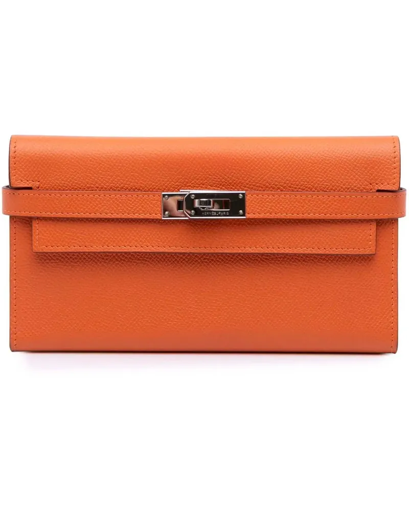 Hermès Portemonnaie Epsom Kelly Longue Wallet orange Orange