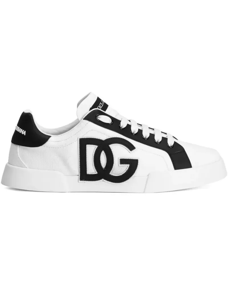 Dolce & Gabbana Low-Top Sneaker Low-Top Sneakers In Cotton weiß Weiß