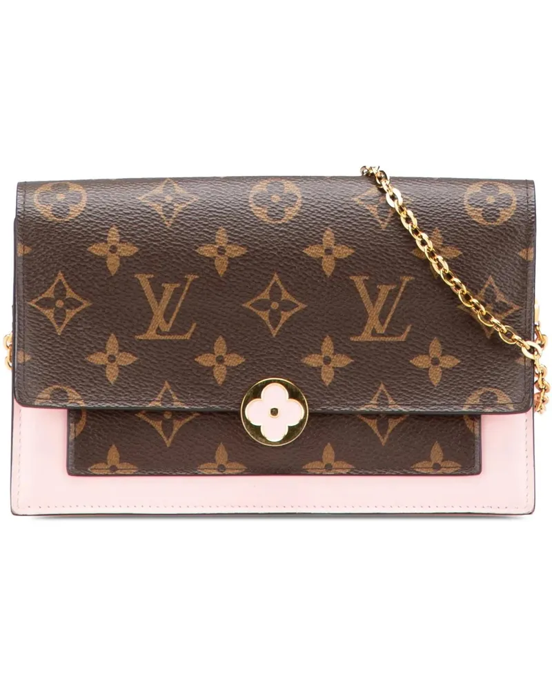 Louis Vuitton Hobo Bags Monogram Flore Wallet On Chain braun Braun