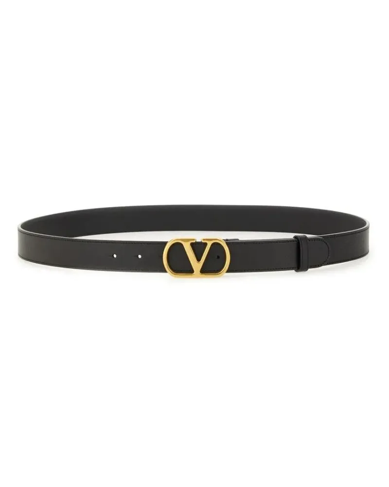 Valentino Garavani Gürtel "Vlogo Signature" Belt schwarz Schwarz