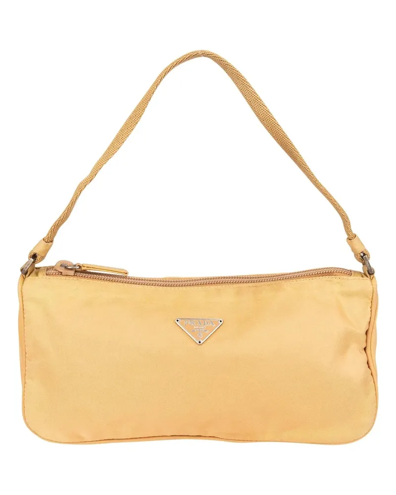 Prada Crossbody Bags  Nylon Triangle Handbag gelb Gelb
