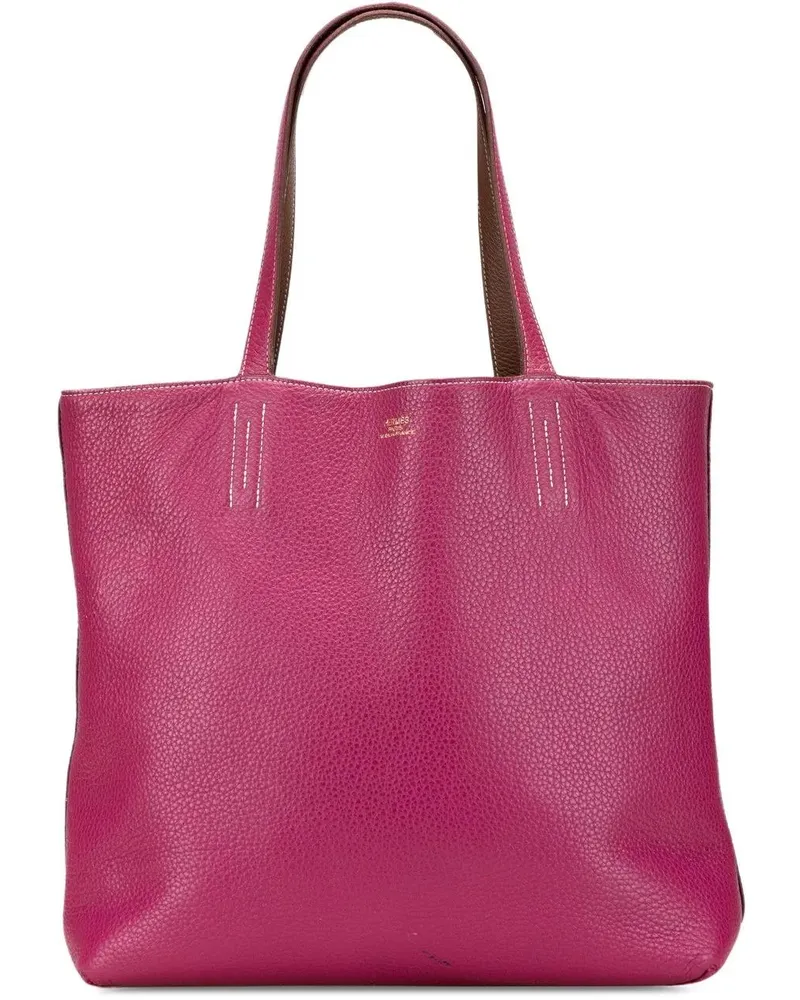 Hermès Shopper Clemence Double Sens 36 rosa Gold