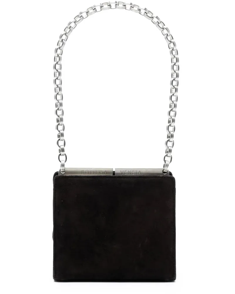 Bottega Veneta Crossbody Bags Suede Frame Clutch on Chain braun Braun