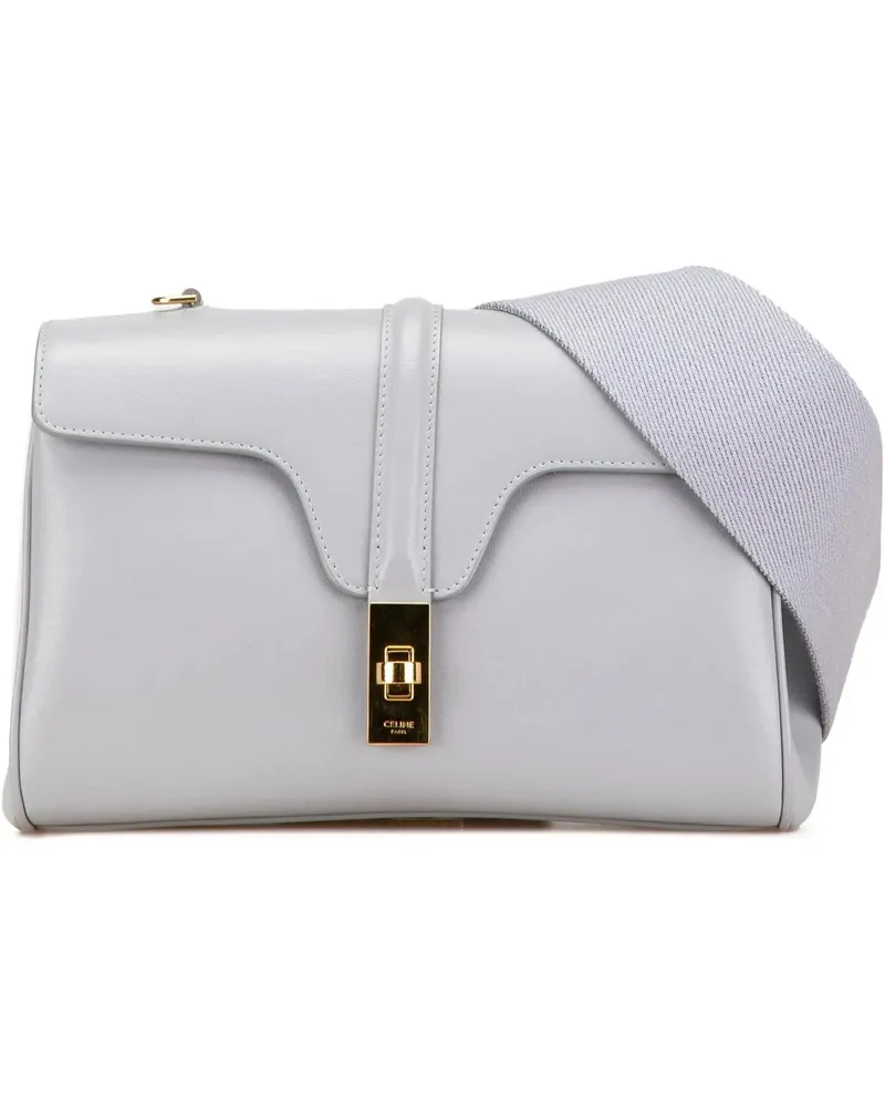 Celine Hobo Bags 2021 Teen Smooth Calfskin Soft 16 Crossbody grau Grau
