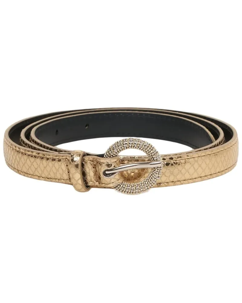 Orciani Gürtel Belt in croco look goldfarben Gold