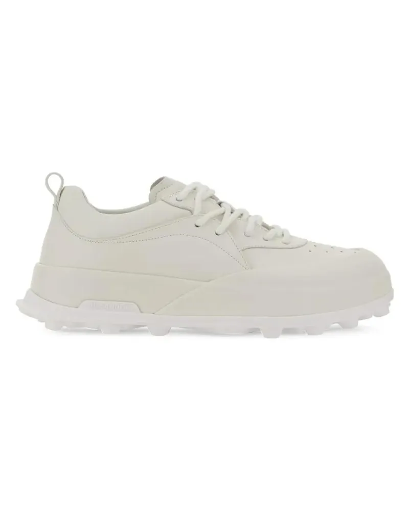 Jil Sander Low-Top Sneaker Orb Leather Sneakers With Chunky Sole weiß Weiß