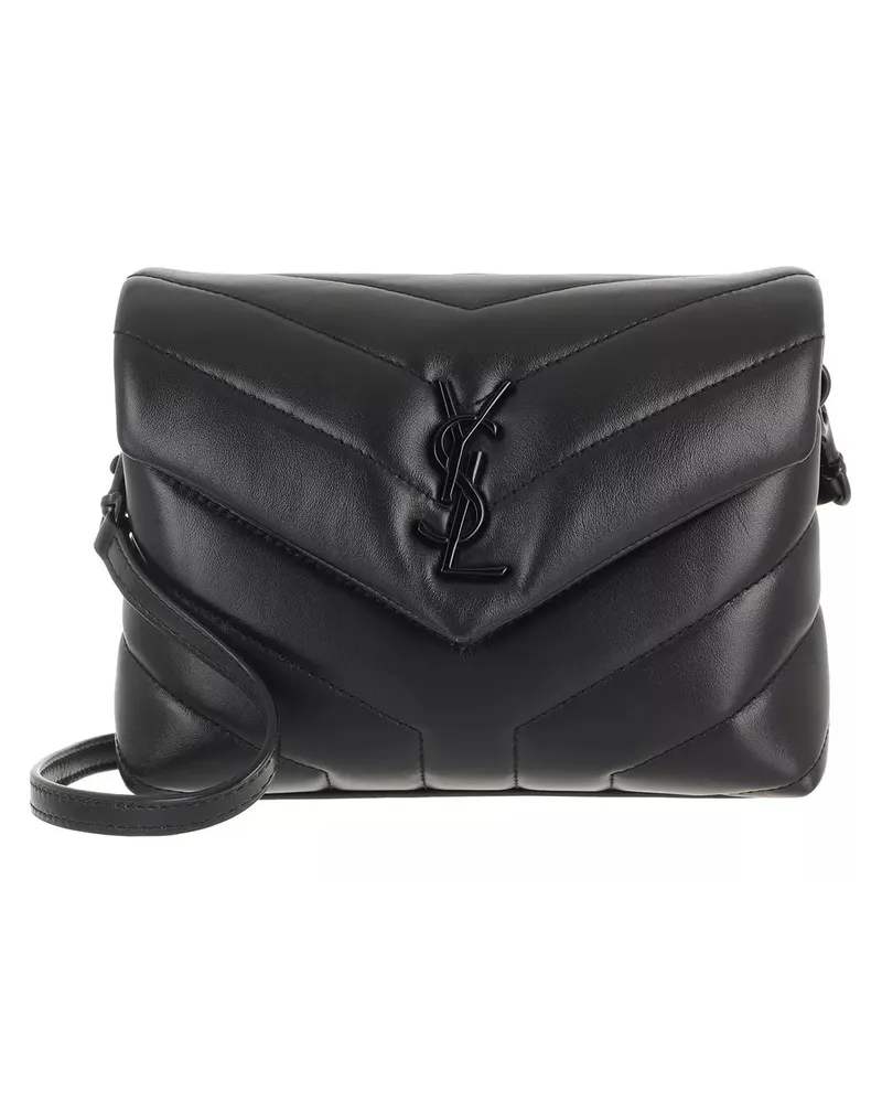 Saint Laurent Crossbody Bags LouLou Shoulder Bag Leather schwarz Schwarz