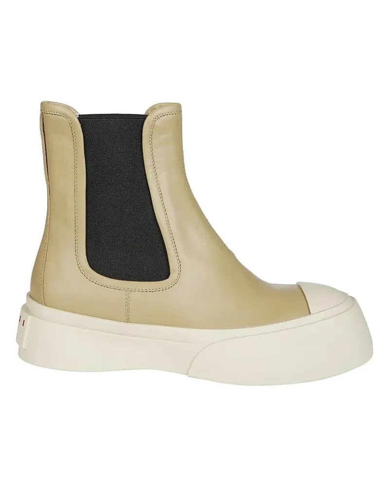 Marni Stiefel Chelsea Boot beige Beige