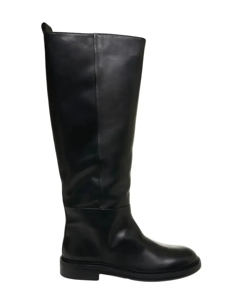 Billi Bi Stiefel Sleek Black Leather Ankle Boots schwarz Schwarz