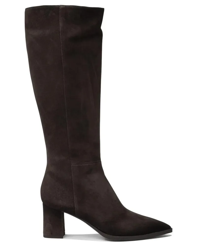 Santoni Stiefel Suede Boots 65 Mm schwarz Schwarz