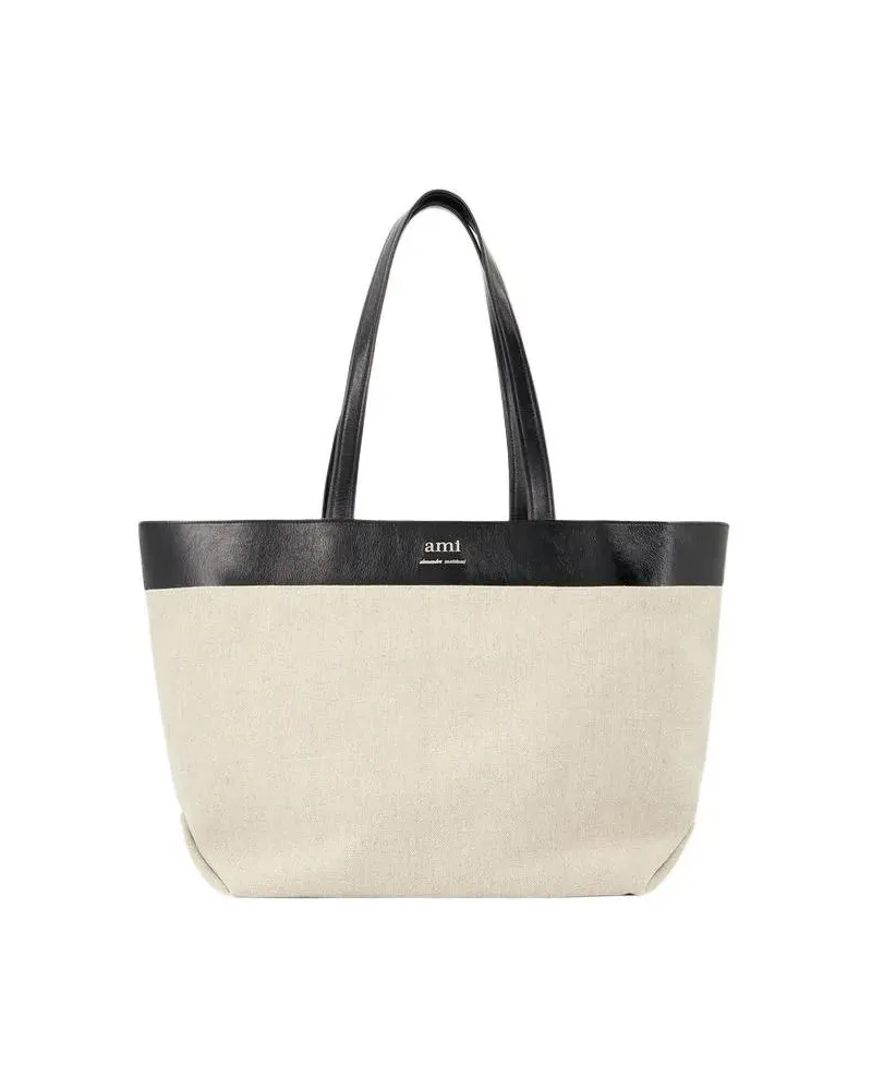 AMI Paris Bauchtaschen East West Logo Tote Bag beige Beige