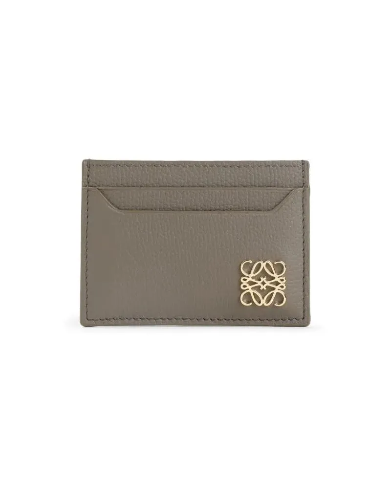 Loewe Portemonnaie Textured Leather Wallet With Minimalist Design braun Braun