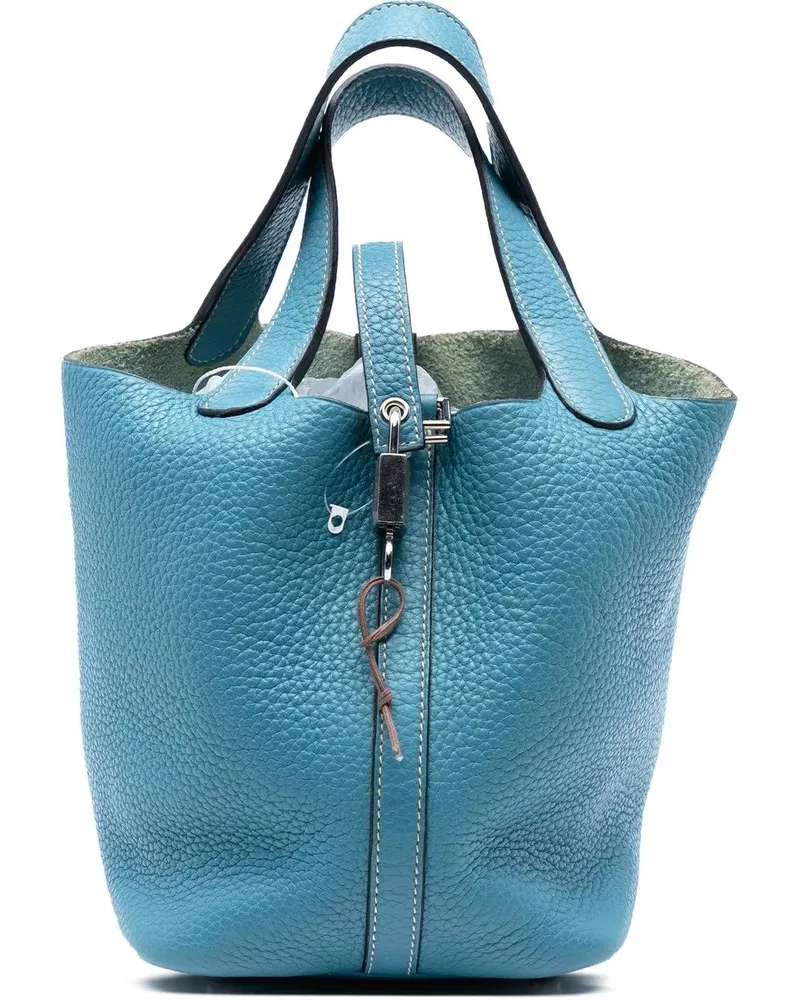 Hermès Crossbody Bags Clemence Picotin Lock 18 blau Blau