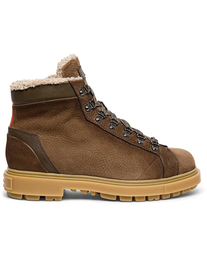 Santoni Stiefel Men?s nubuck hiking boot weiß Weiß