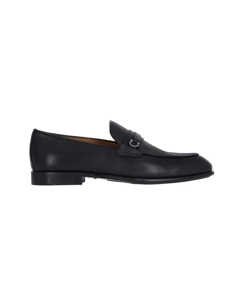 Ferragamo Loafer "Gancini" Loafers – Black schwarz Schwarz