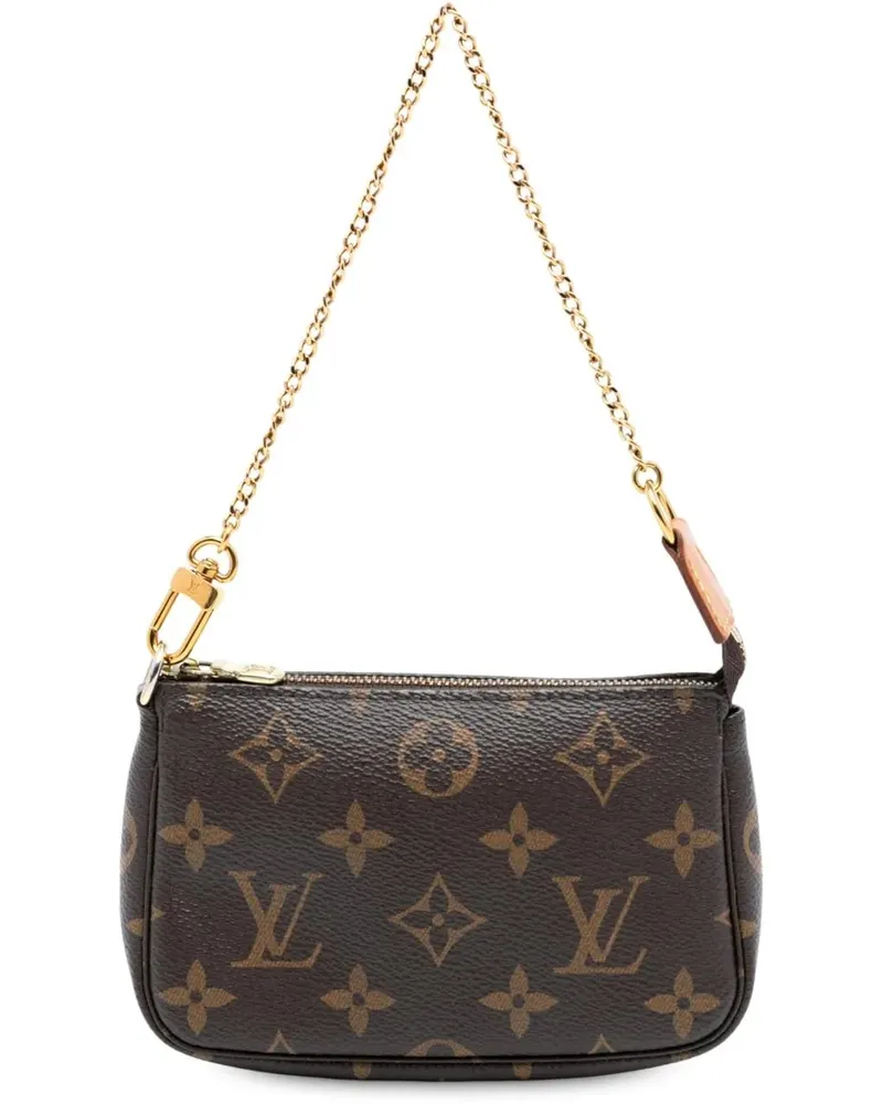Louis Vuitton Crossbody Bags Monogram Mini Pochette Accessoires braun Braun