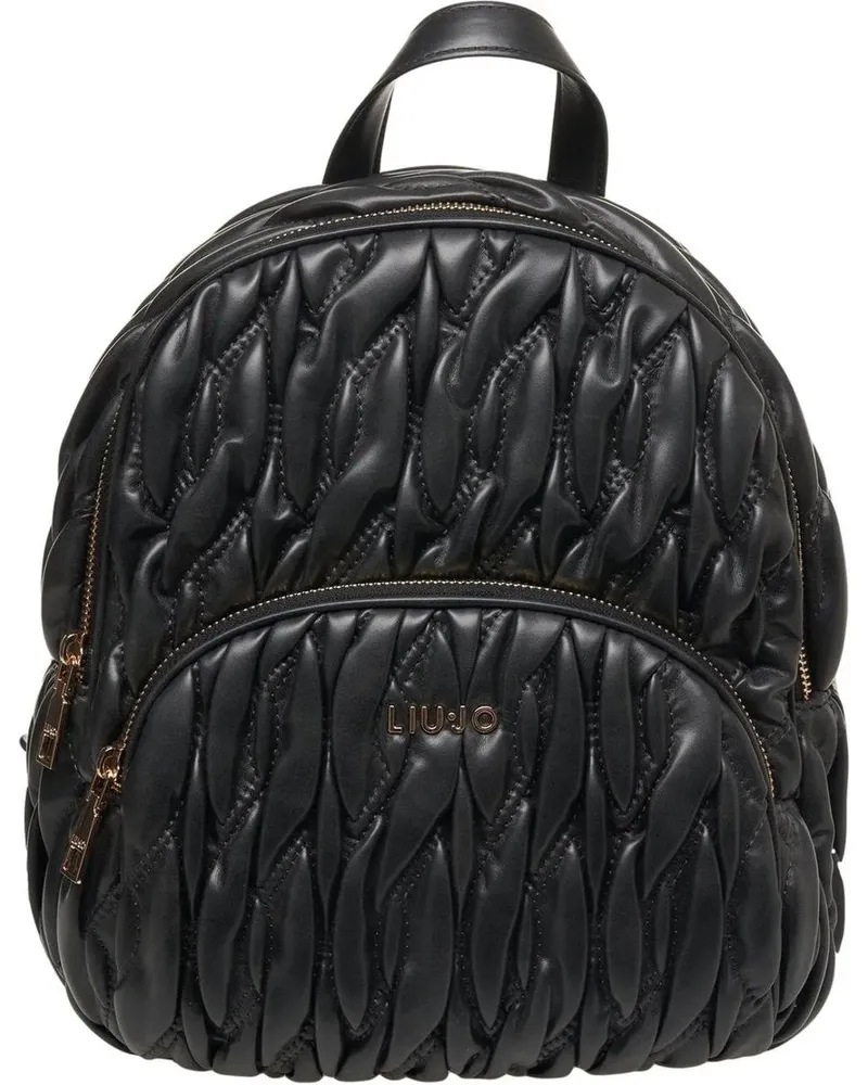 Liu Jo Rucksäcke Quilted backpack 'Aide' schwarz Schwarz