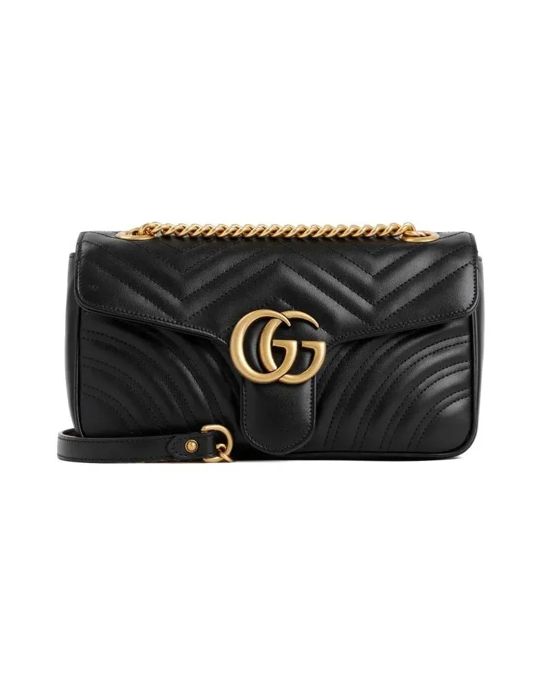 Gucci Shopper Shoulder Bag Gg Marmont 2.0 Schwarz