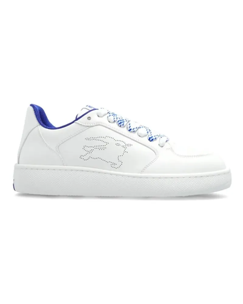 Burberry Low-Top Sneaker White Calf Leather Sneakers With Textured Tpu Sole weiß Weiß