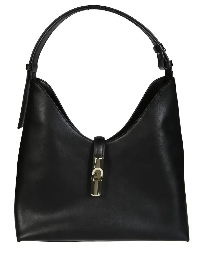 Furla Hobo Bags Drop M Hobo Bag schwarz Schwarz