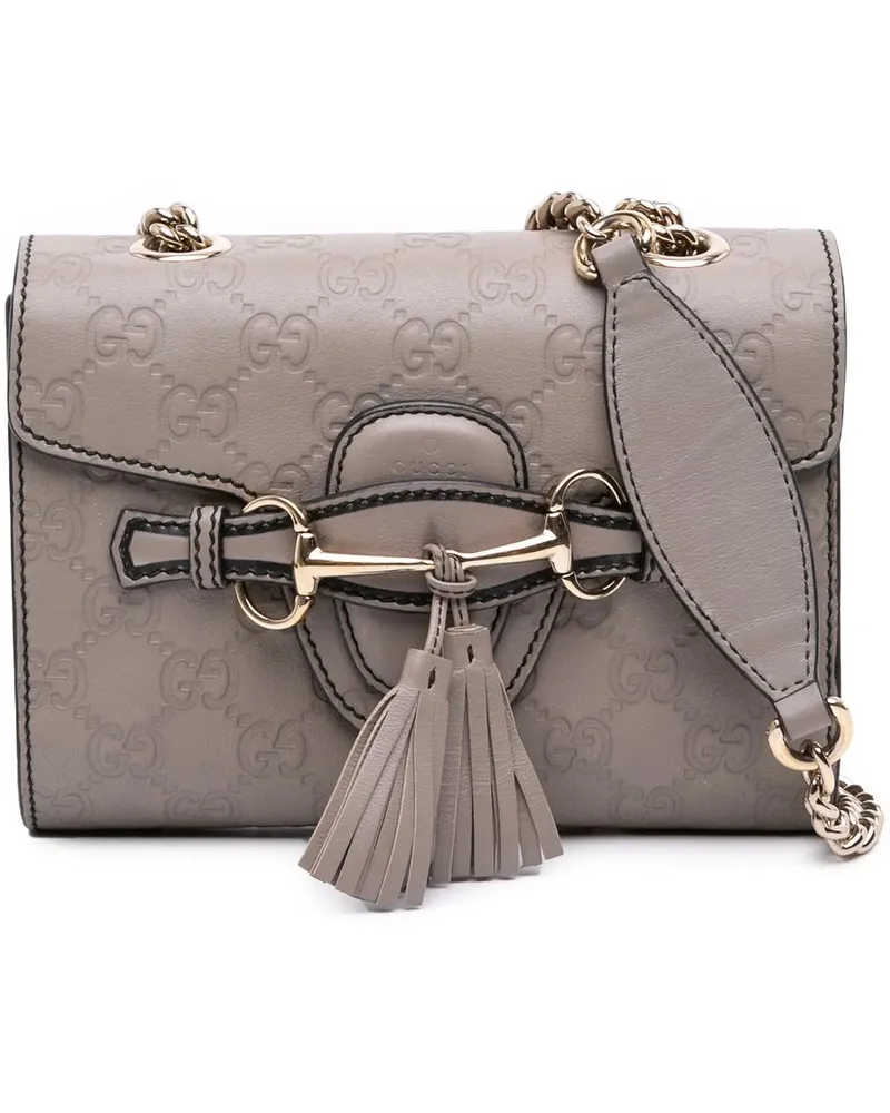 Gucci Hobo Bags Mini ssima Emily Crossbody grau Grau