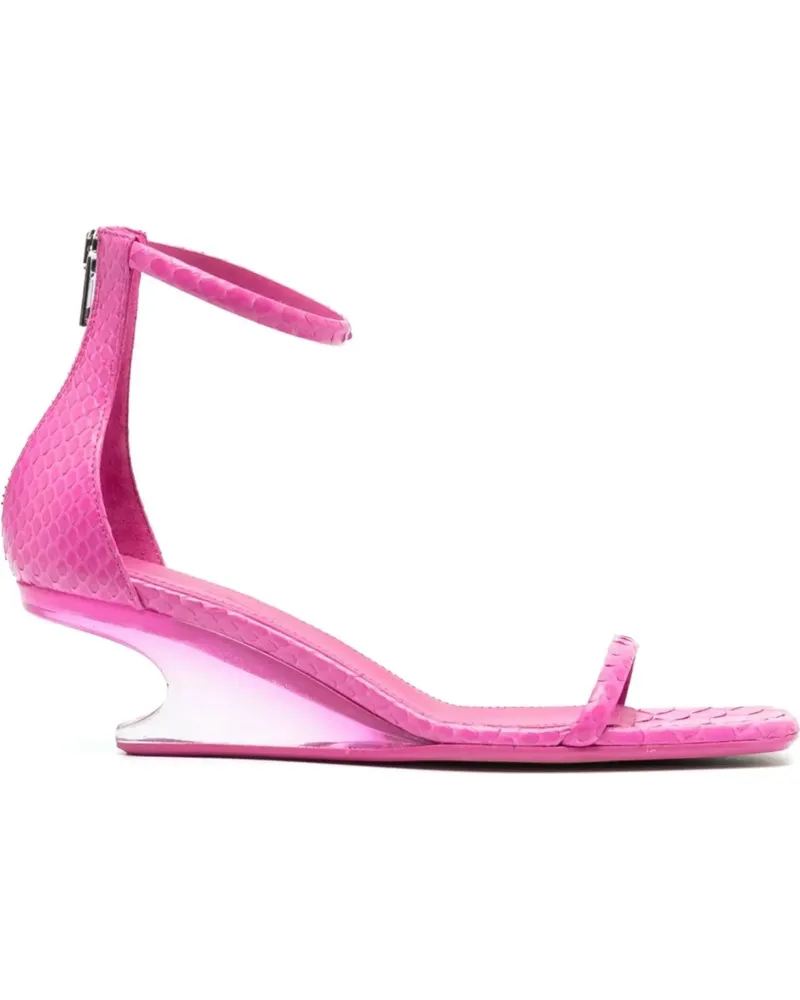 Rick Owens Sandalen Sandali Hot Pink Fuchsia/clear Python Sandals Cant beige Beige