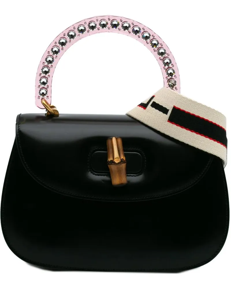 Gucci Hobo Bags 2016-2024 Limited Edition Medium Calfskin Acrylic schwarz Schwarz