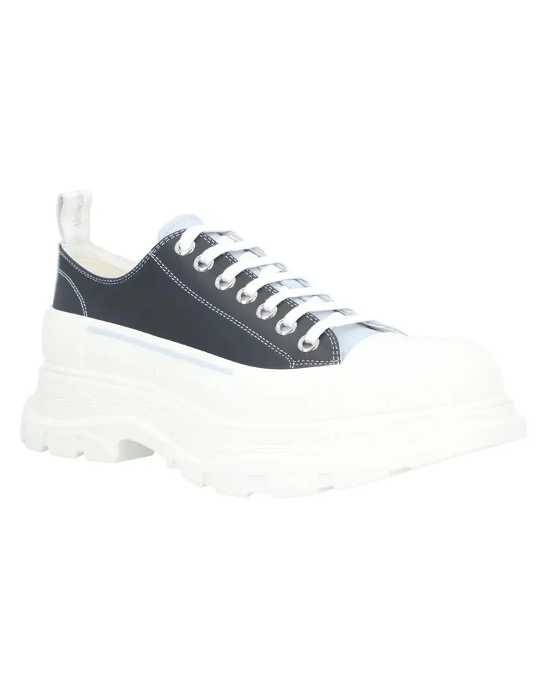 Alexander McQueen Low-Top Sneaker Tread Sneaker 'Navy Blue Grey' weiß Weiß