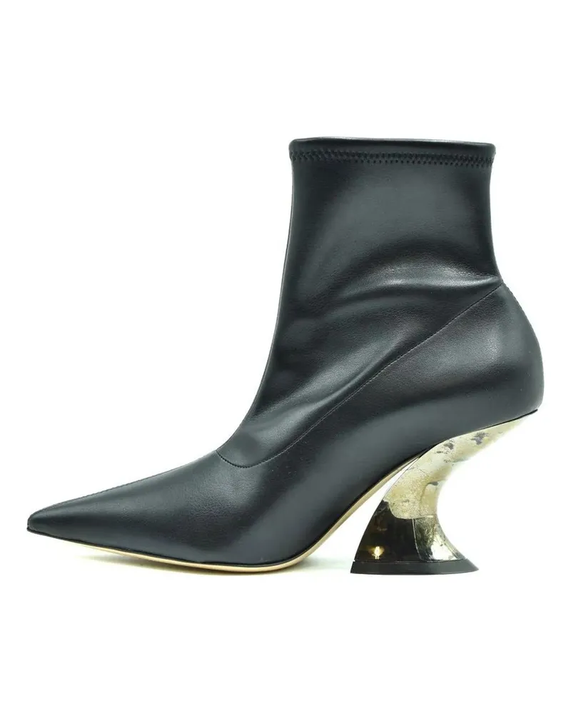 Casadei Stiefel Stivaletto Elodie Pelle Nera schwarz Schwarz