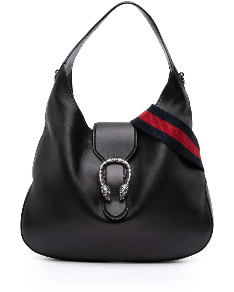 Gucci Hobo Bags Leather Dionysus Satchel schwarz Schwarz