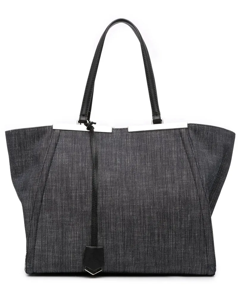 Fendi Shopper Denim 3Jours Tote schwarz Schwarz