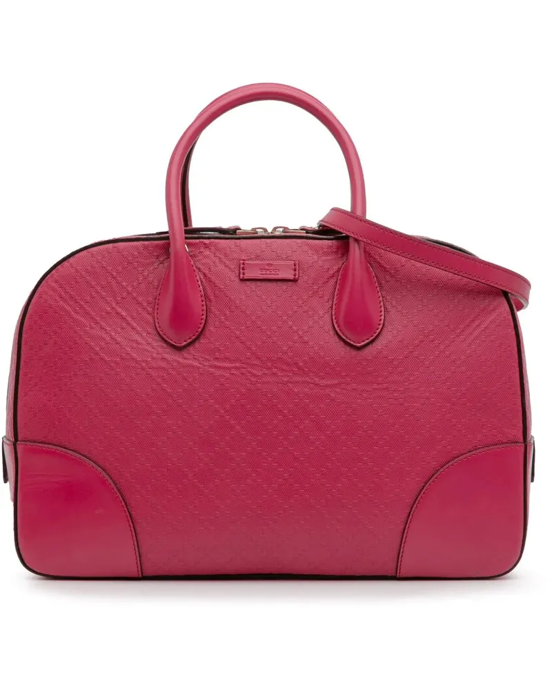 Gucci Hobo Bags Diamante Bright Leather Satchel rosa Gold