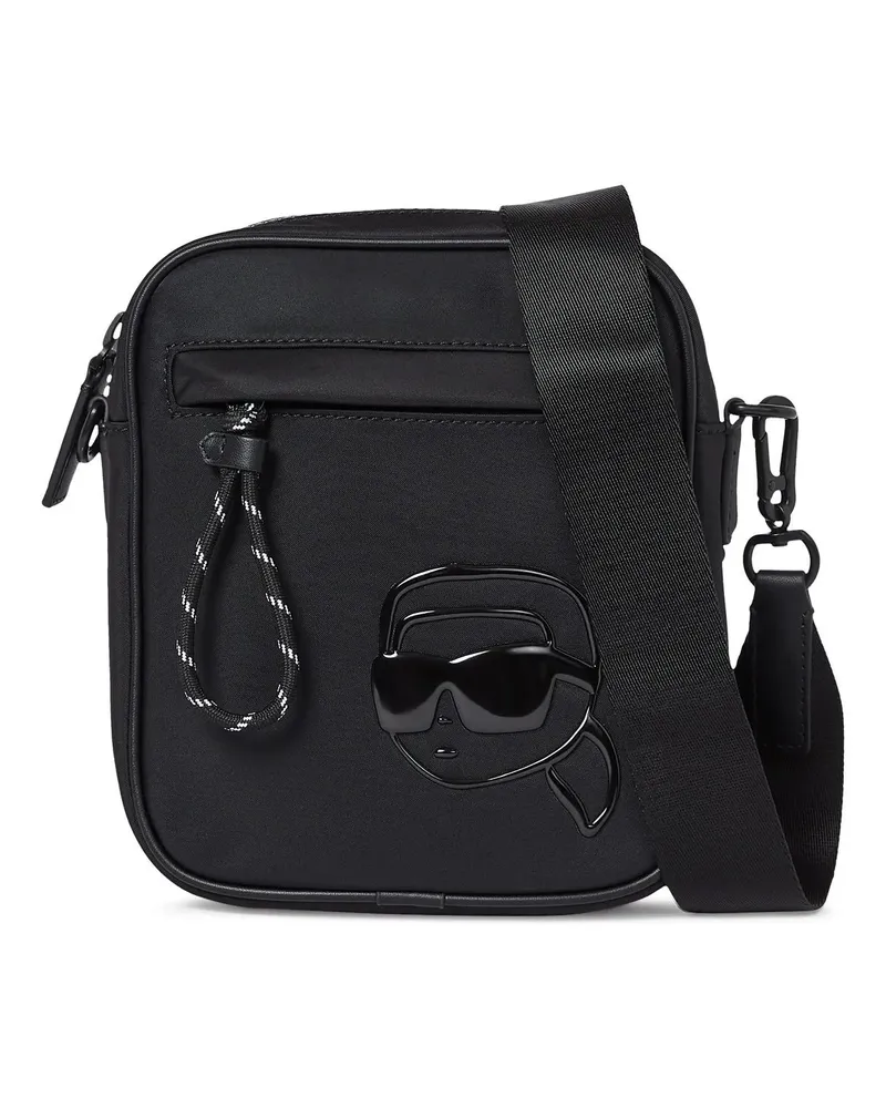 Karl Lagerfeld Crossbody Bags IKON K UMHÄNGETASCHE AUS NYLON schwarz Schwarz